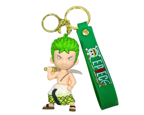 One Piece Zoro Rubber Keychain