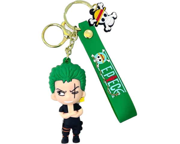 One Piece Zoro Rubber Keychain
